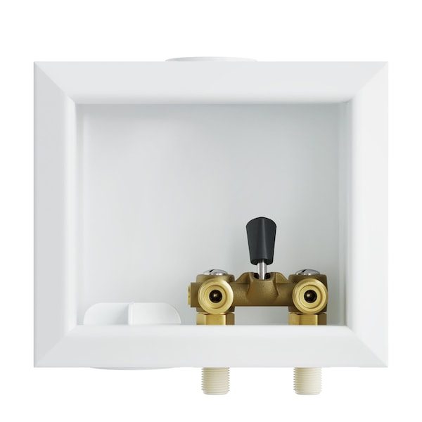 Washing Machine Box, Left Outlet with Single Lever Valve, 1/2in. CPVC Connection